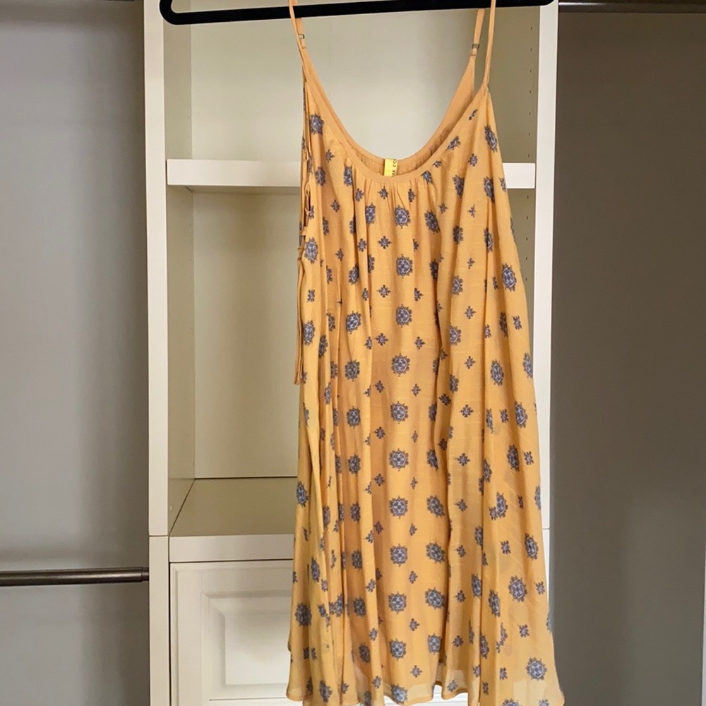 urban outfitters UO yellow mini dress